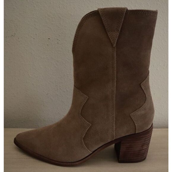 Kaanas Women's Sz 6M Brown Bovine Leather Porto Heeled Boots - Picture 6 of 9